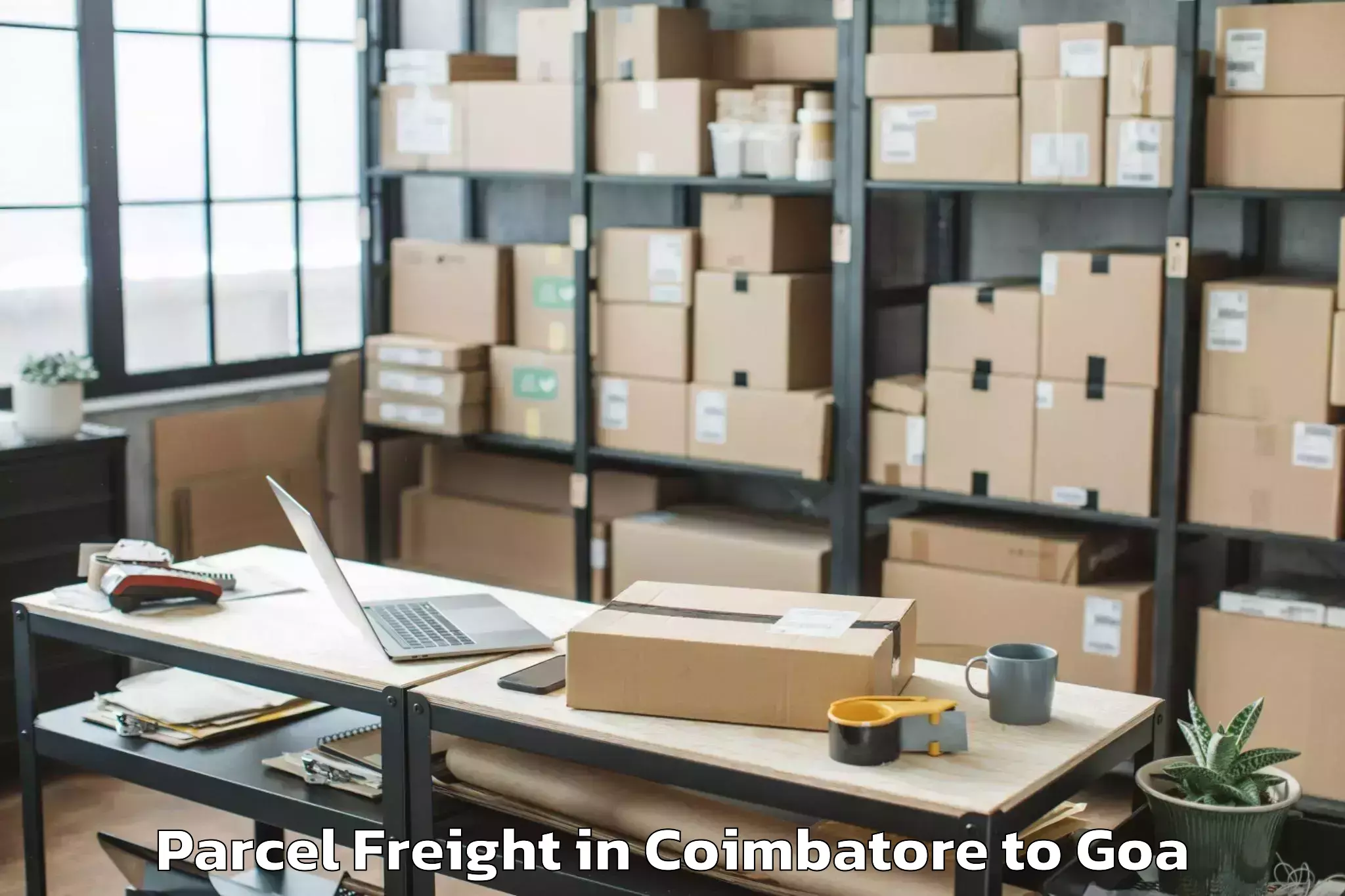 Reliable Coimbatore to Serula Parcel Freight